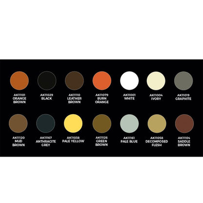 AK Interactive Signature Set Carlos Tobes - 14 Colors + Figure (AK11779)
