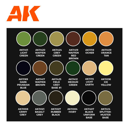 AK Interactive Signature Set - WWII German Uniforms by Calvin Tan (AK11759)