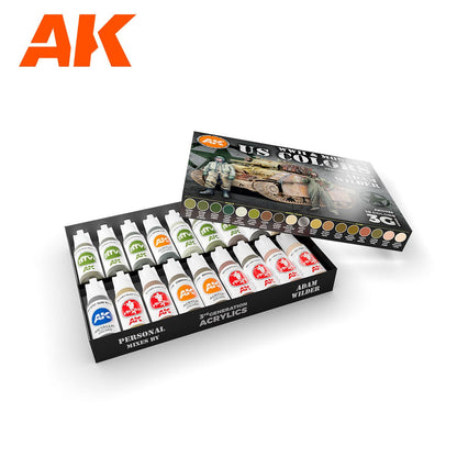 AK Interactive Signature Set - WWII & Modern US Colors by Adam Wilder (AK11763)