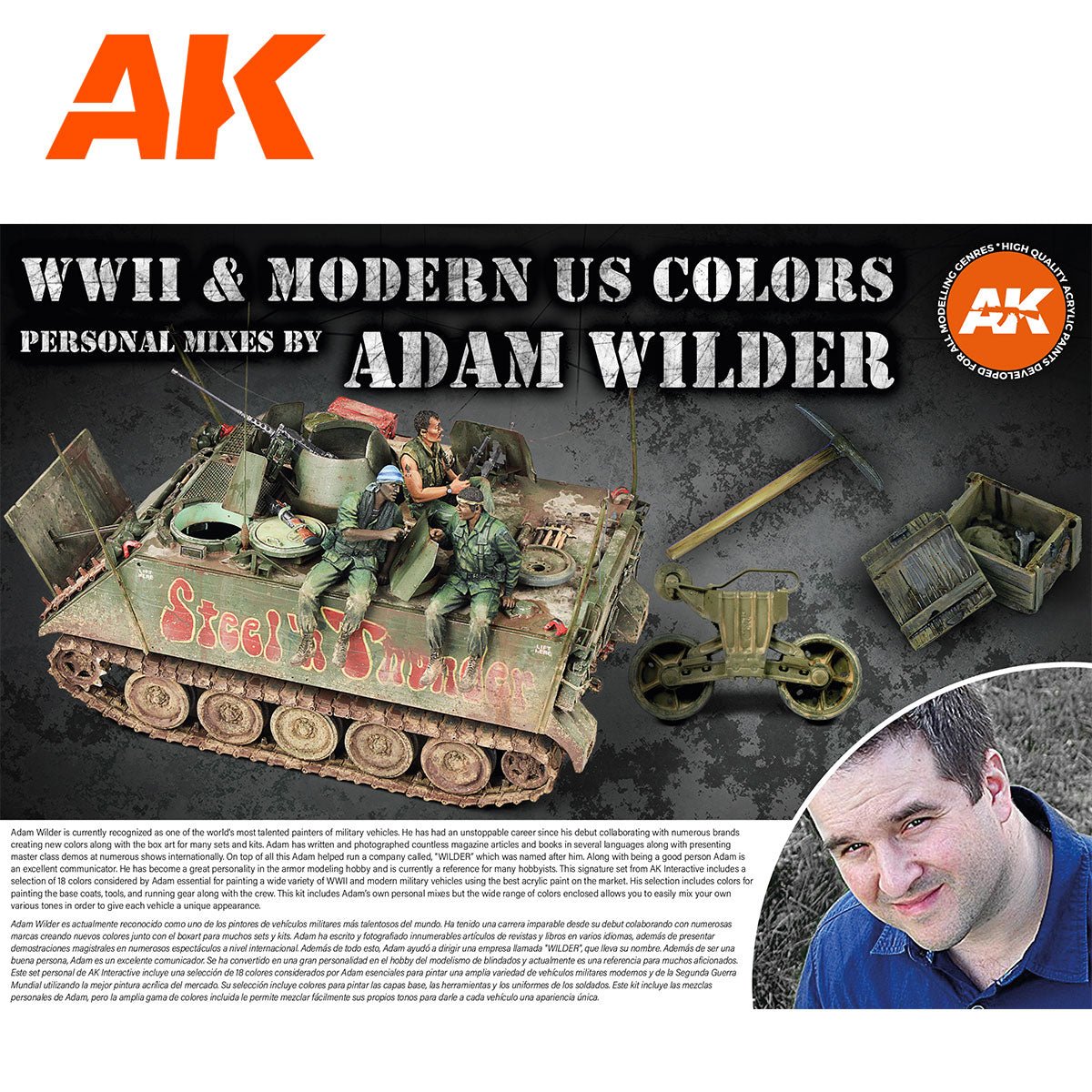 AK Interactive Signature Set - WWII & Modern US Colors by Adam Wilder (AK11763)