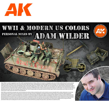 AK Interactive Signature Set - WWII & Modern US Colors by Adam Wilder (AK11763)