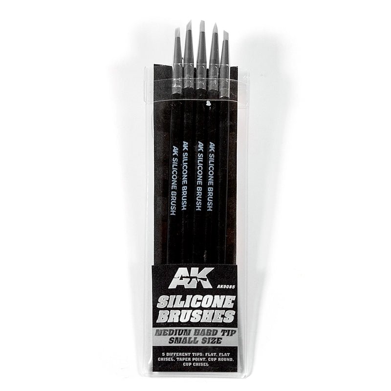 AK Interactive Silicone Brushes Hard Tip Medium (AK9085)