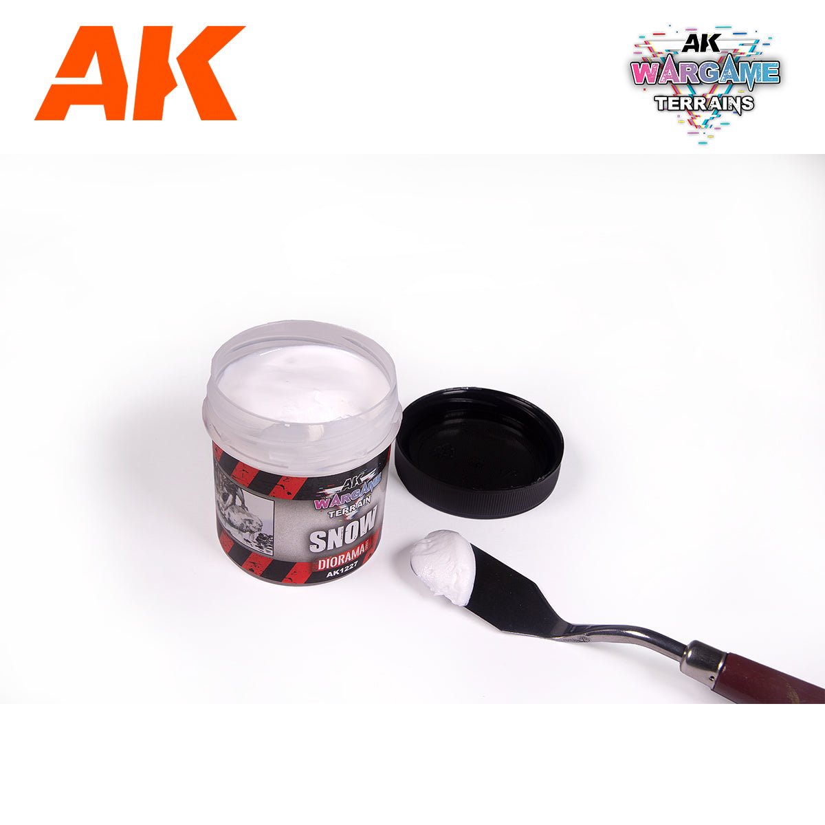 AK Interactive Snow - Wargame Terrains - 100ml (AK1227)