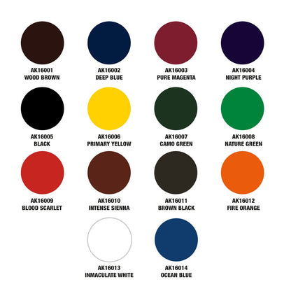 AK Interactive - Special Box Full Range of the Inks (AK16055)