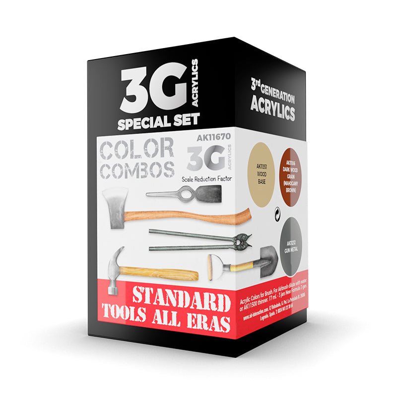 AK Interactive - Standard Tools All Eras Combo 3G (AK11670)