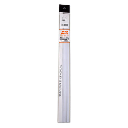 AK Interactive - Strips 1.00 X 2.00 X 350mm - Styrene Strip (AK6520)