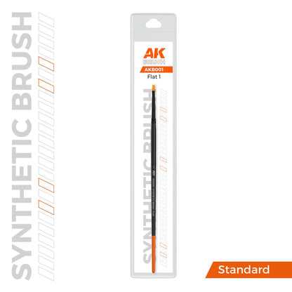 AK Interactive SYNTHETIC BRUSH - FLAT 1 (AKB001)