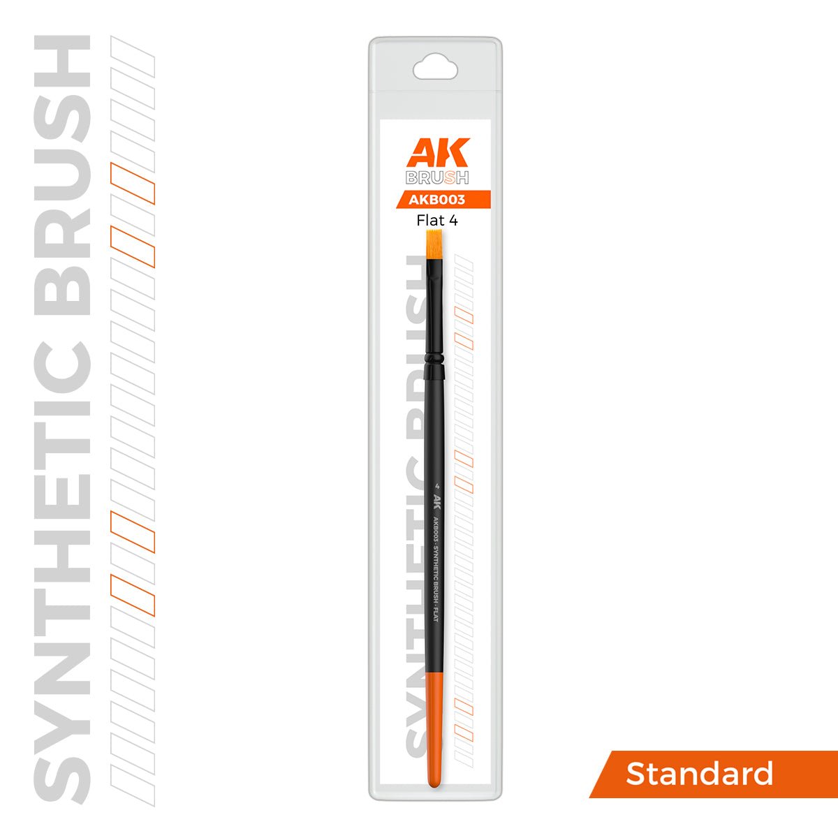 AK Interactive SYNTHETIC BRUSH - FLAT 4 (AKB003)