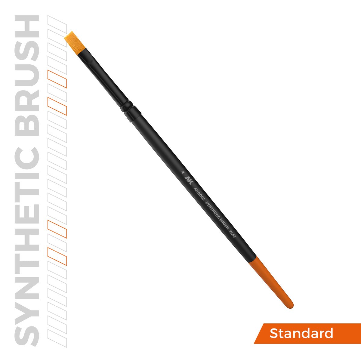 AK Interactive SYNTHETIC BRUSH - FLAT 4 (AKB003)