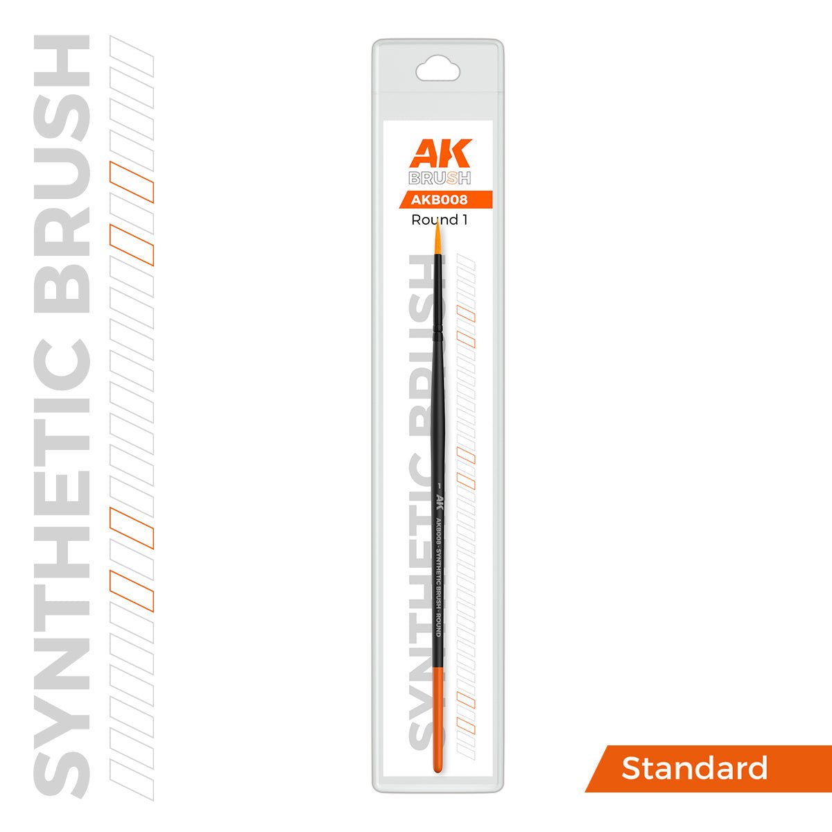 AK Interactive SYNTHETIC BRUSH - ROUND 1 (AKB008)