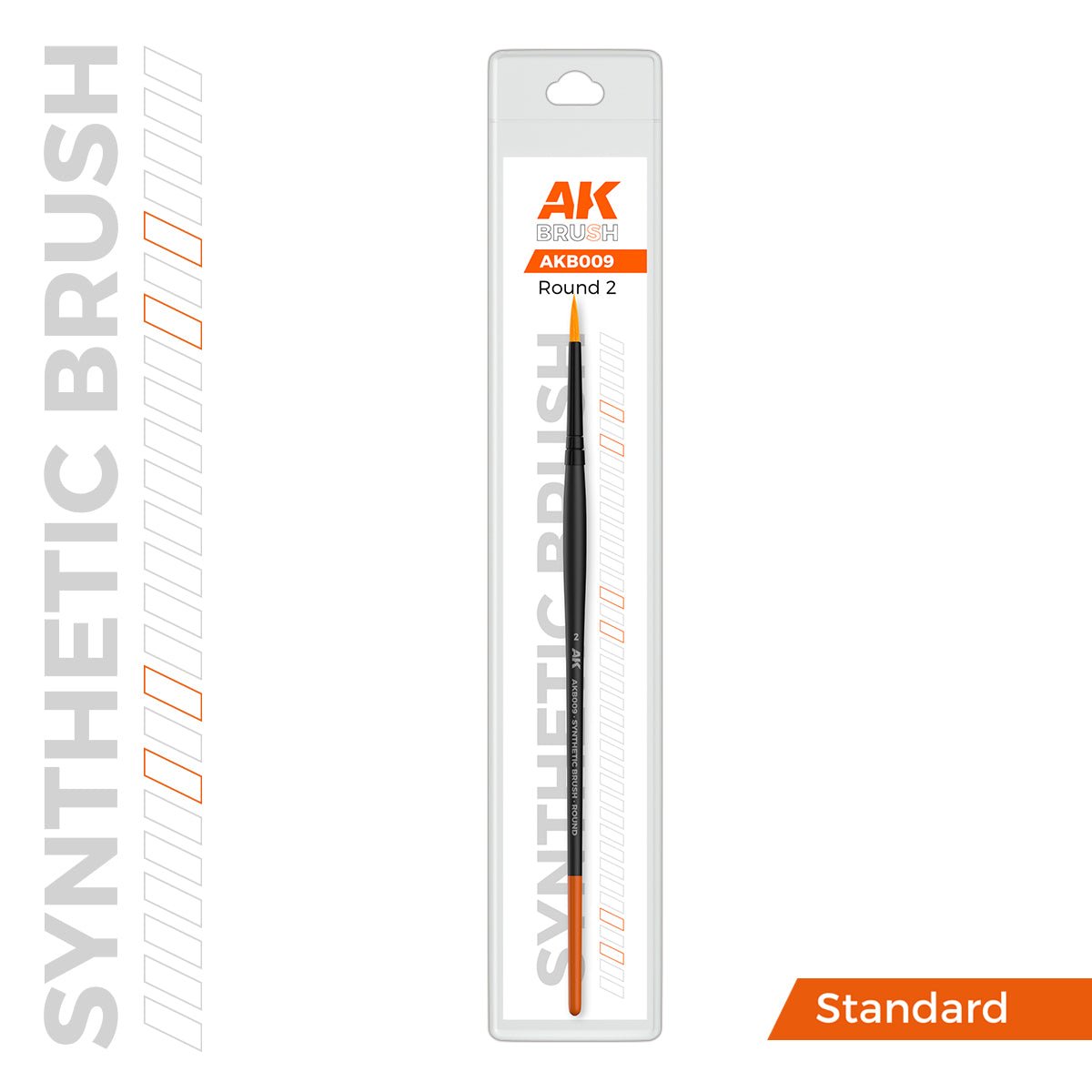 AK Interactive SYNTHETIC BRUSH - ROUND 2 (AKB009)