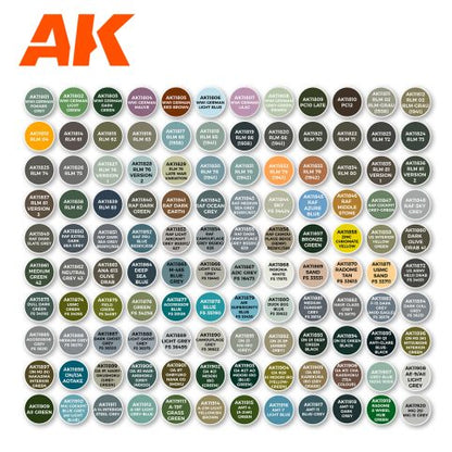 AK Interactive: the Best 120 Colors for Aircraft (AK11706)