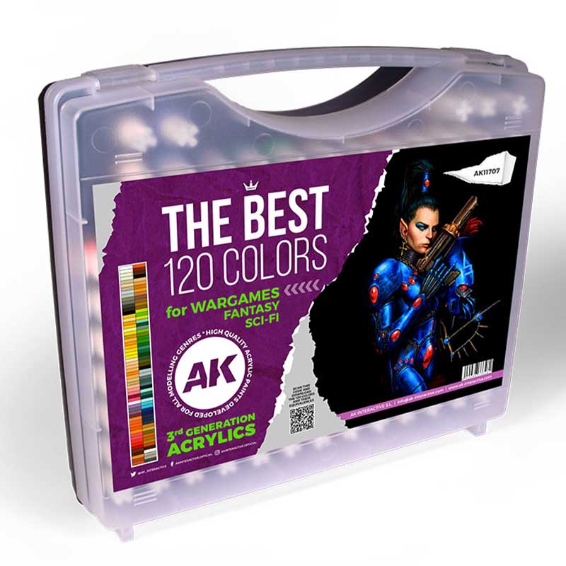 AK Interactive the Best 120 Colors for Wargames & Sci-Fi (AK11707)