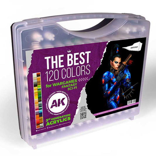 AK Interactive the Best 120 Colors for Wargames & Sci-Fi (AK11707)