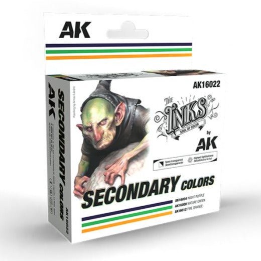 AK Interactive - the Inks - Secondary Colors Set (AK16022)