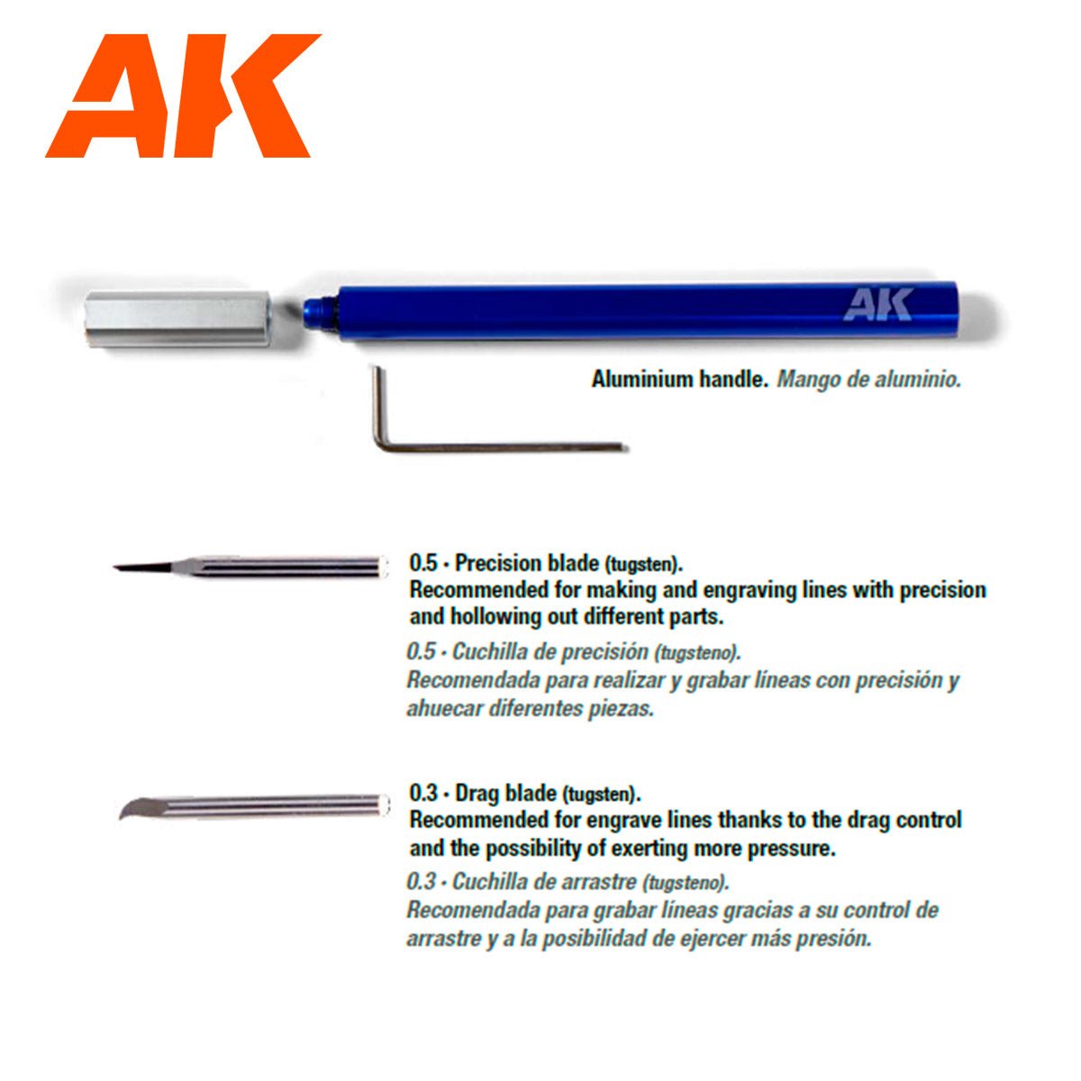 AK Interactive - Tungsten Steel Engraving Scriber (AK9321)