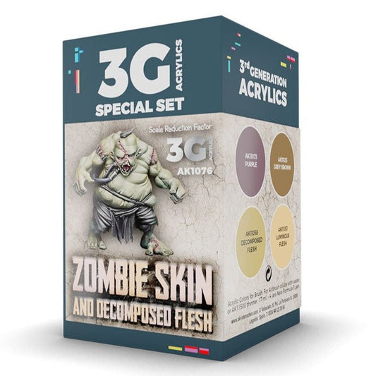 AK Interactive Wargame Color Set: Zombie Skin (AK1076)
