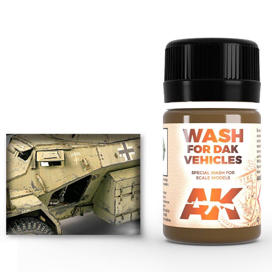 AK Interactive Wash for Afrika Korps Vehicles (AK066)