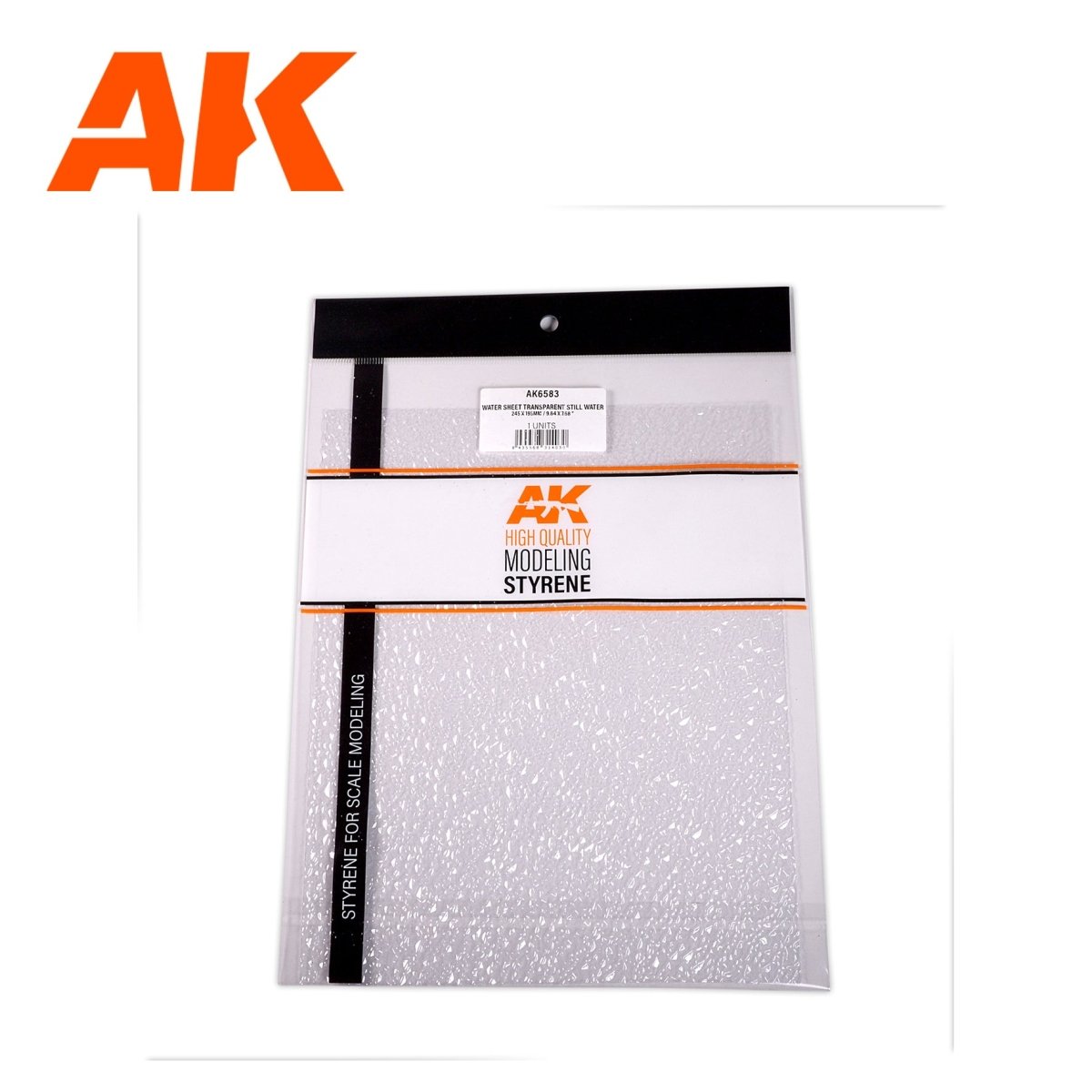 AK Interactive - Water Sheet Transparent Still Water 245x195mm (AK6583)
