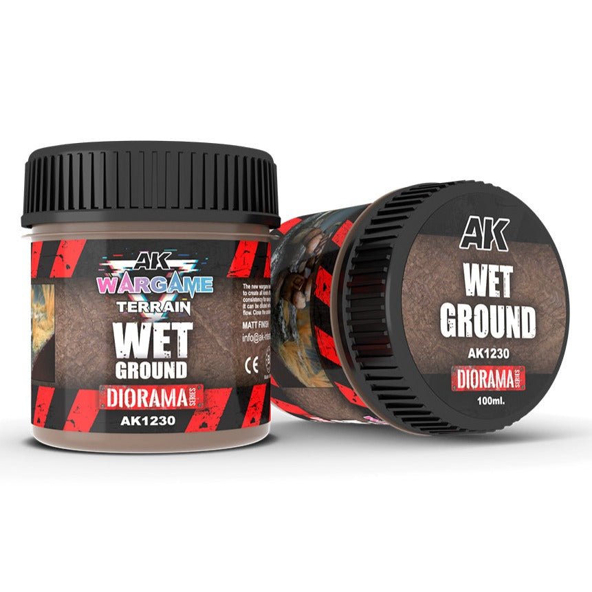 AK Interactive Wet Ground - Wargame Terrains - 100ml (AK1230)