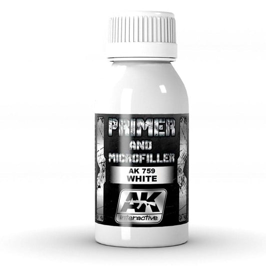 AK Interactive White Primer & Microfiller 100ml (AK759)