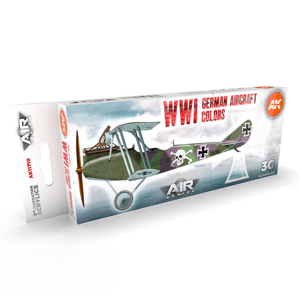 AK Interactive - WWI German Aircraft Colors Set (AK11710)