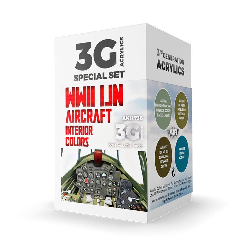 AK Interactive - WWII IJN Aircraft Interior Colors Set 3G (AK11738)