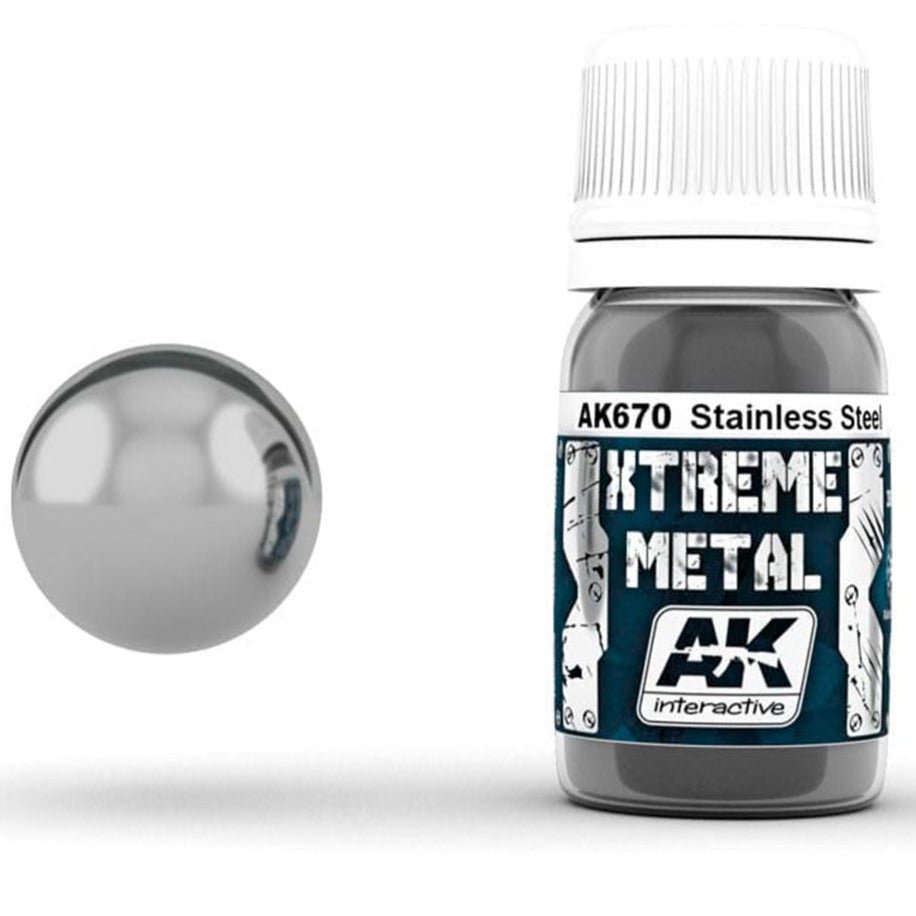 AK Interactive XTREME METAL Stainless Steel (AK670)