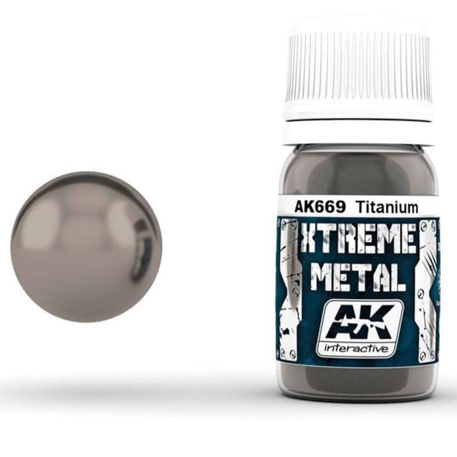 AK Interactive XTREME METAL Titanium (AK669)