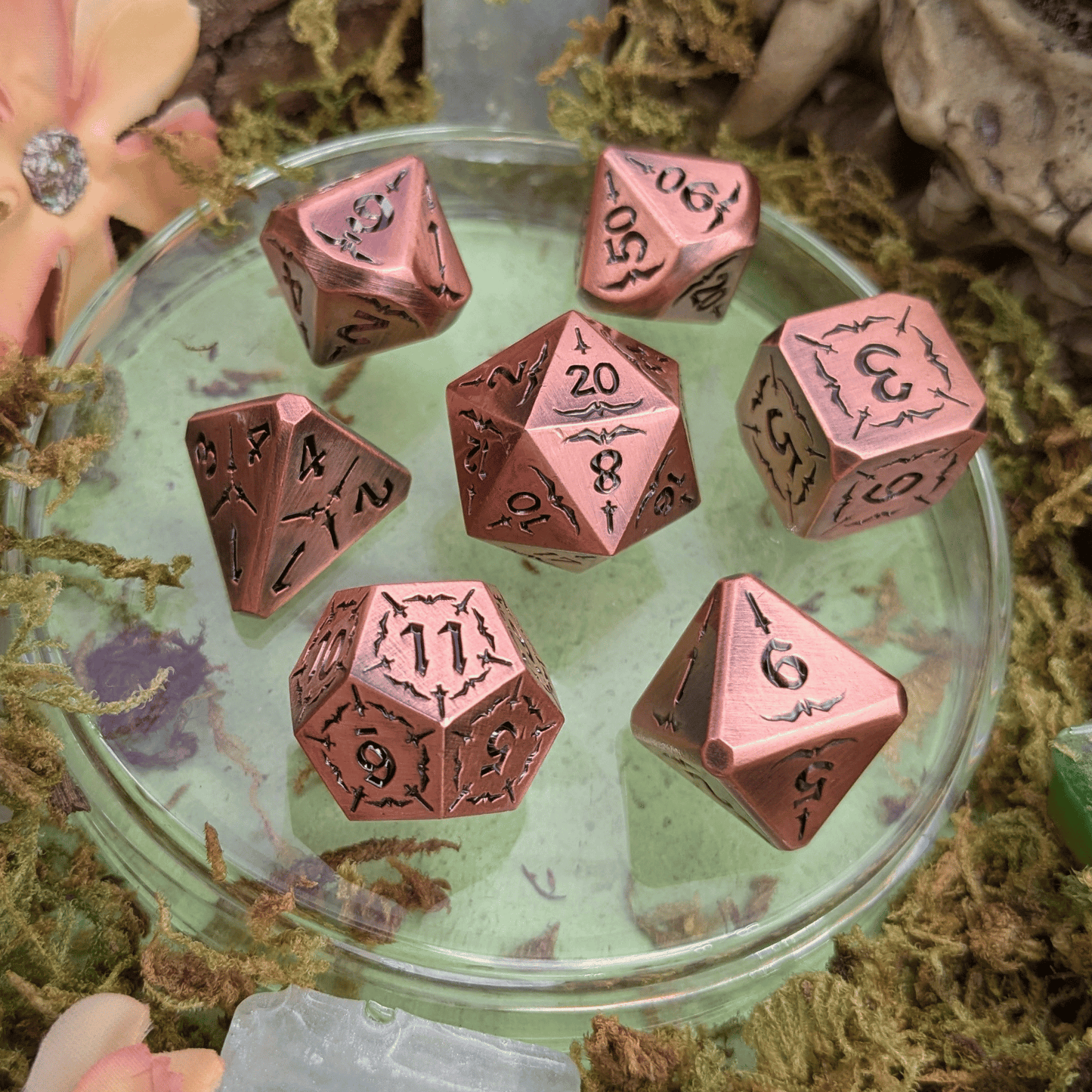 Arcane Forge | Copper Metal Arcana Dice Set
