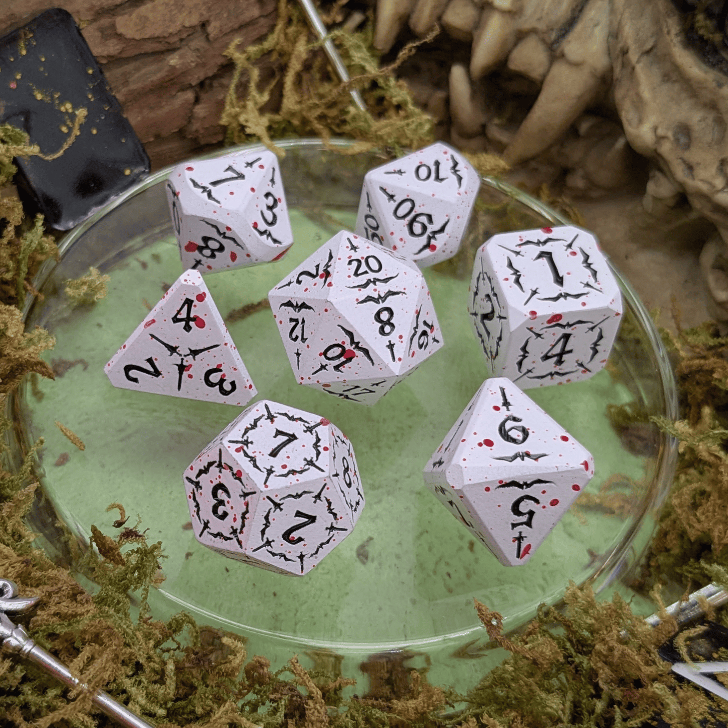 Scarlet Revenant | Metal Arcana Dice Set
