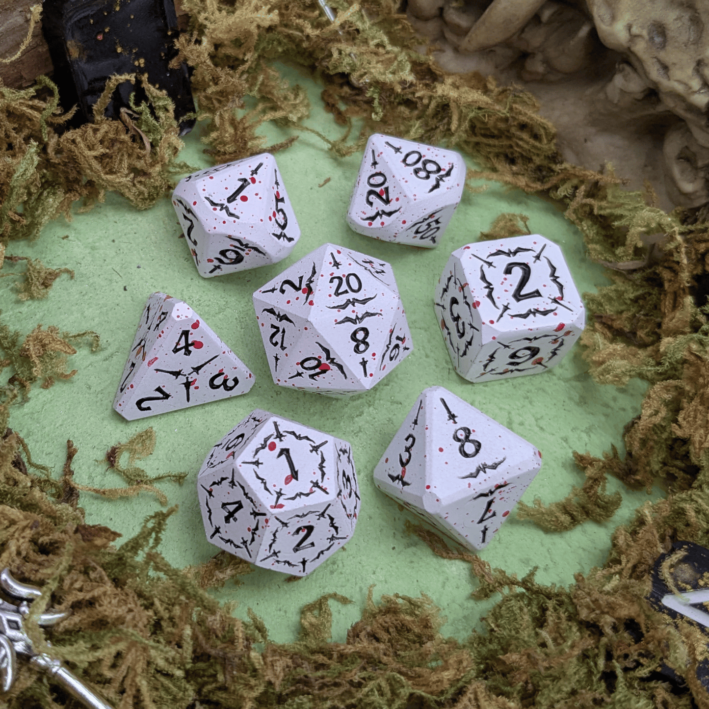 Scarlet Revenant | Metal Arcana Dice Set