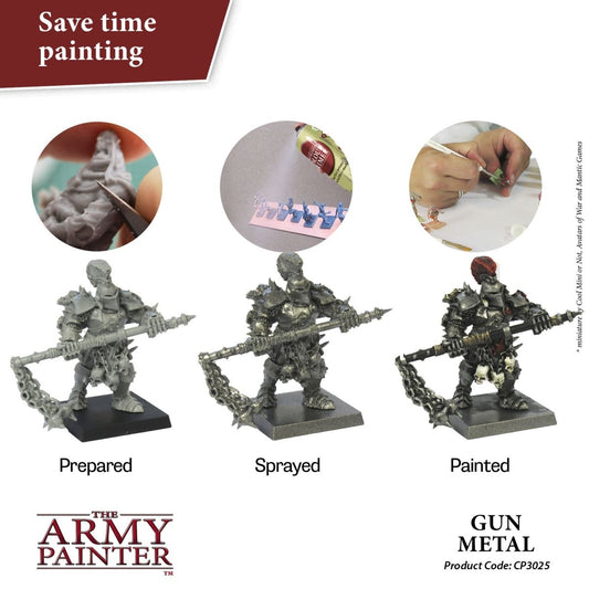 Army Painter Colour Primer - Gun Metal (400ml)