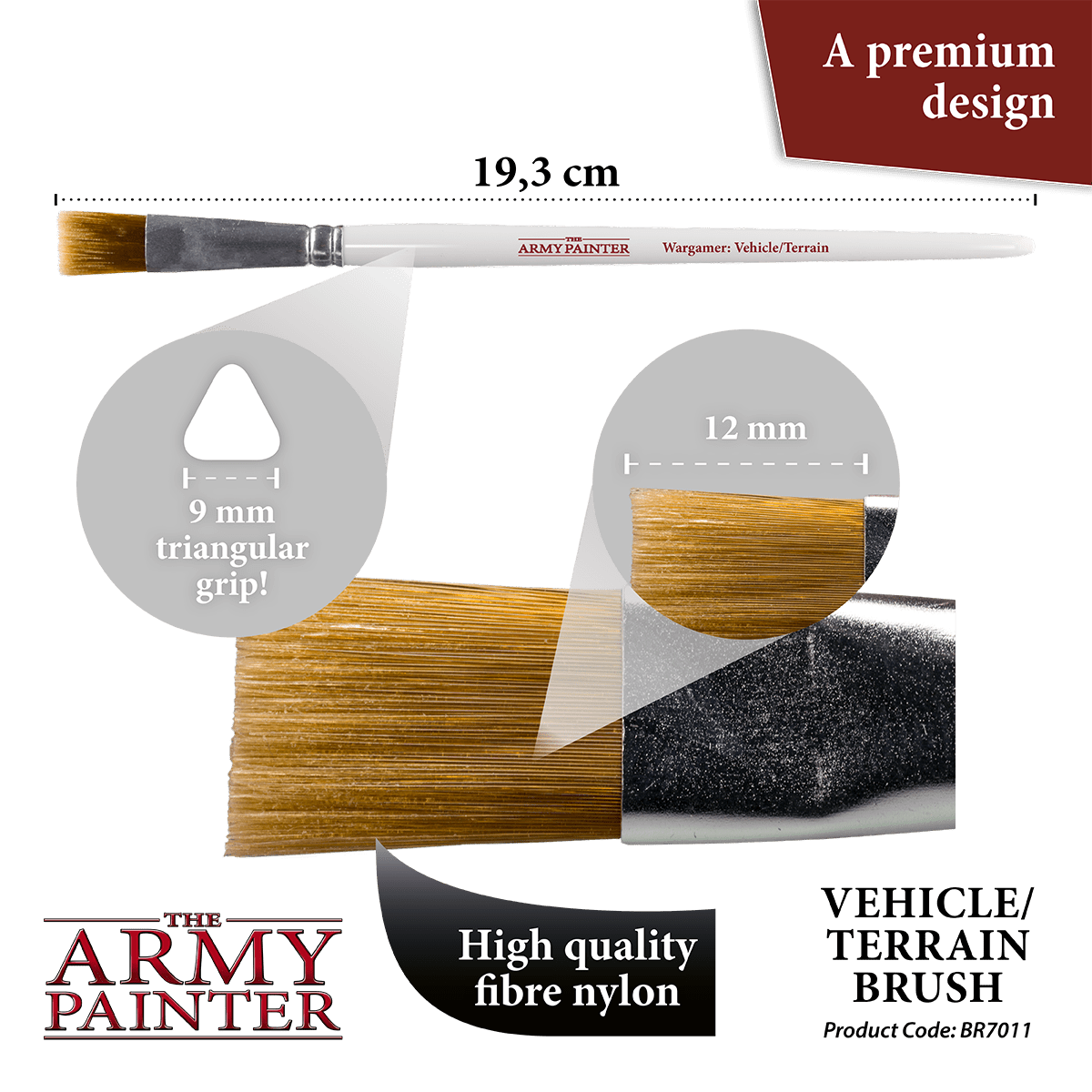 Army Painter Wargamer Brush - Vehicle/Terrain