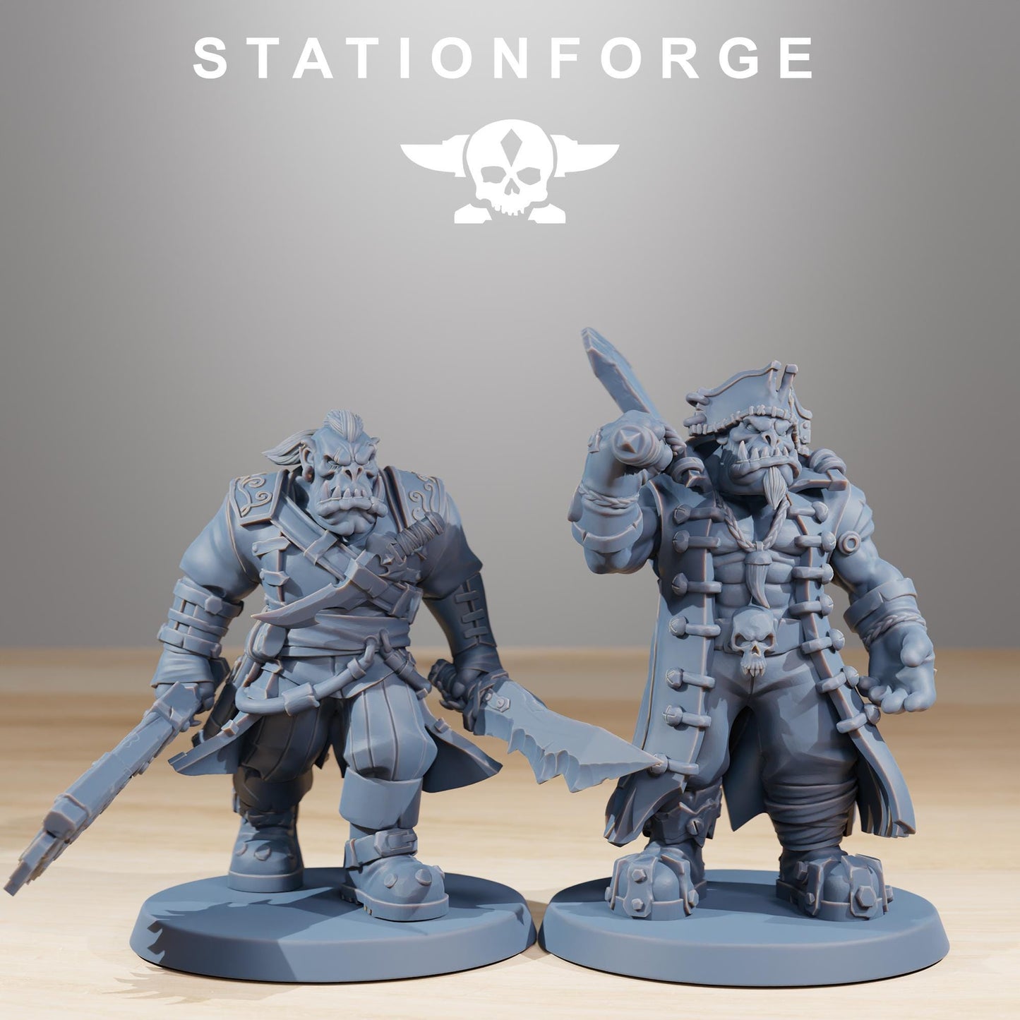 Station Forge Orkaz Pirates 3d printed proxie Wargames minitures rpg