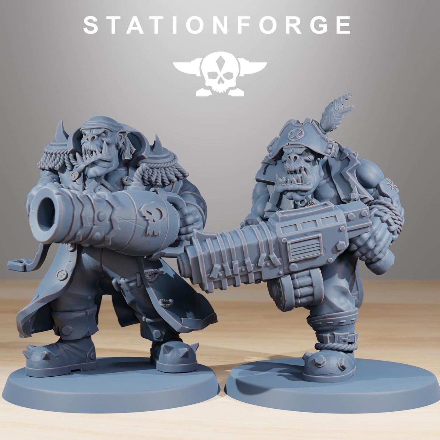Station Forge Orkaz Pirates 3d printed proxie Wargames minitures rpg