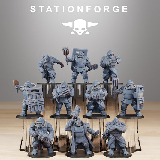 Station Forge GrimGuard GrimGuard Mutants 3d printed proxie Wargames