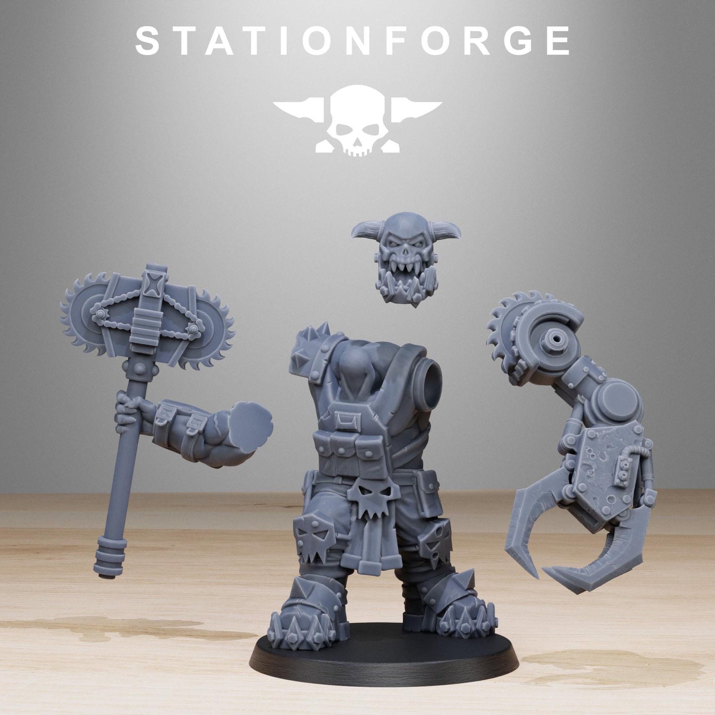 Station Forge Orkaz Spec Team 3d printed proxie Wargames minitures rpg
