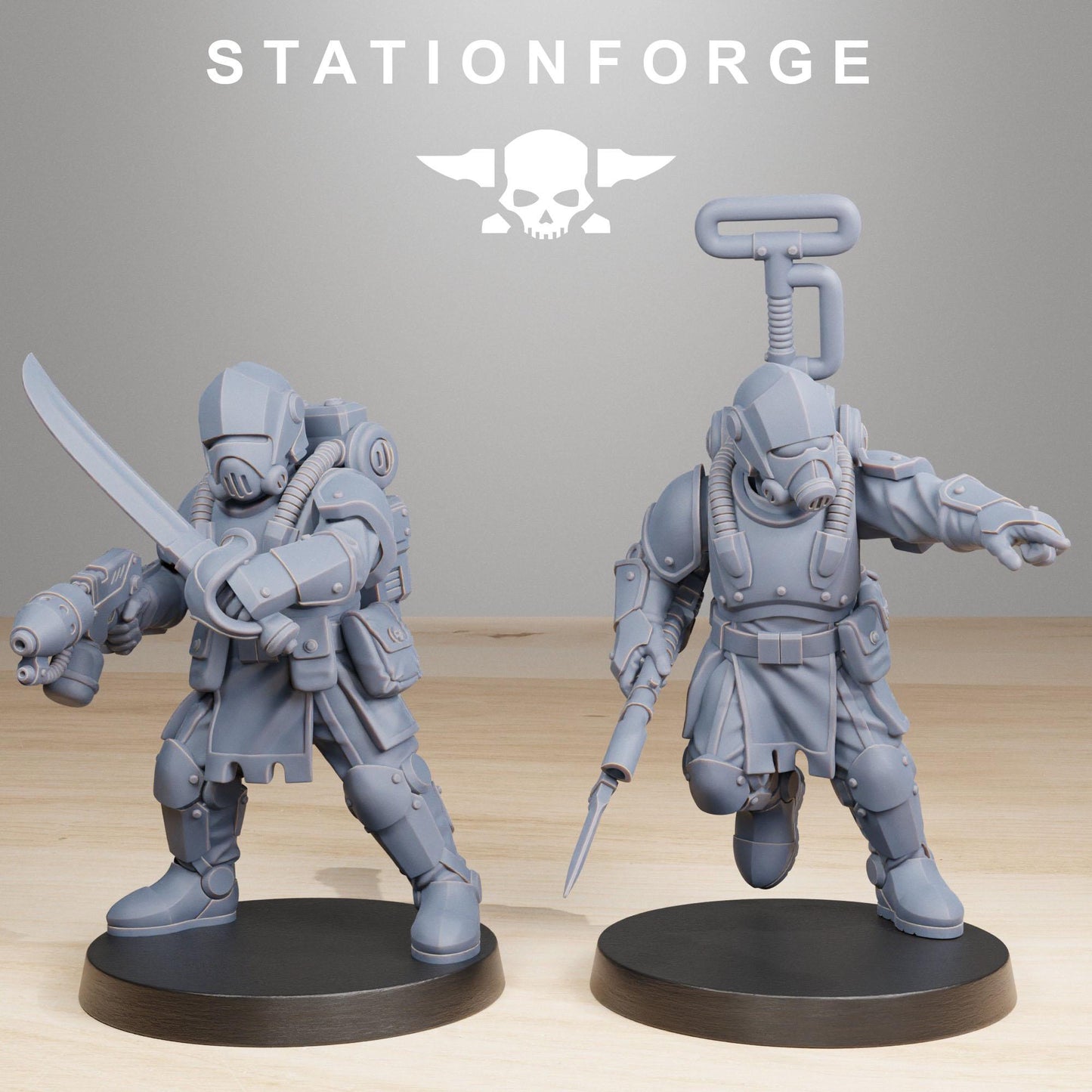 Station Forge RoyalGuard Infantry 2 3d printed proxie Wargames