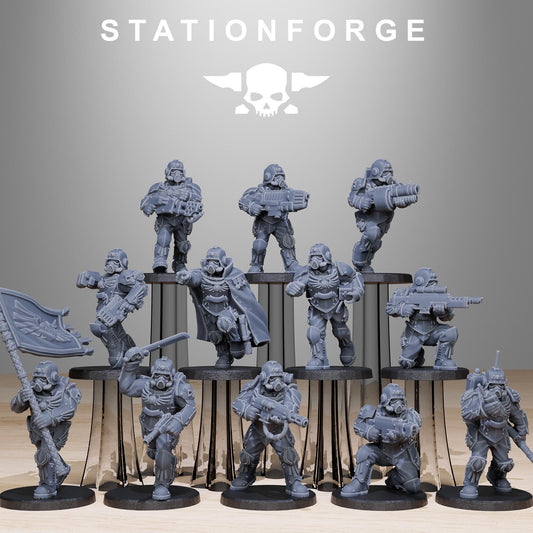 Station Forge GrimGuard_Elites 3d printed proxie Wargames