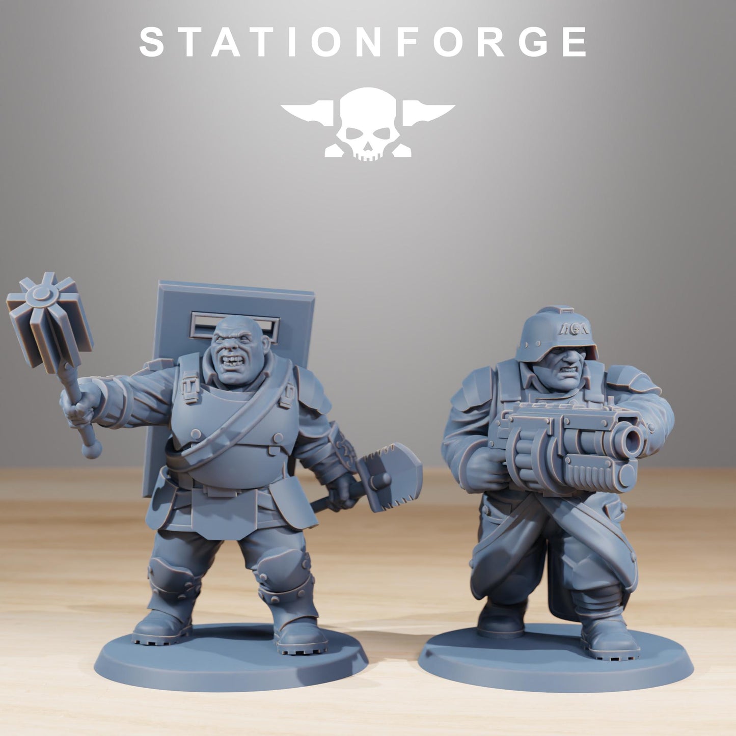 Station Forge GrimGuard GrimGuard Mutants 3d printed proxie Wargames
