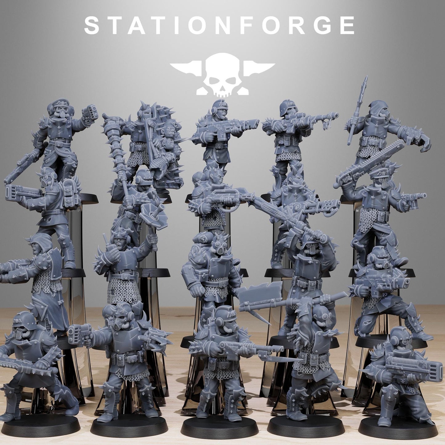 Station Forge Corrupted_Guard_Builder_Kit Proxy 28mm minitures Tabletop RPG Wargaming