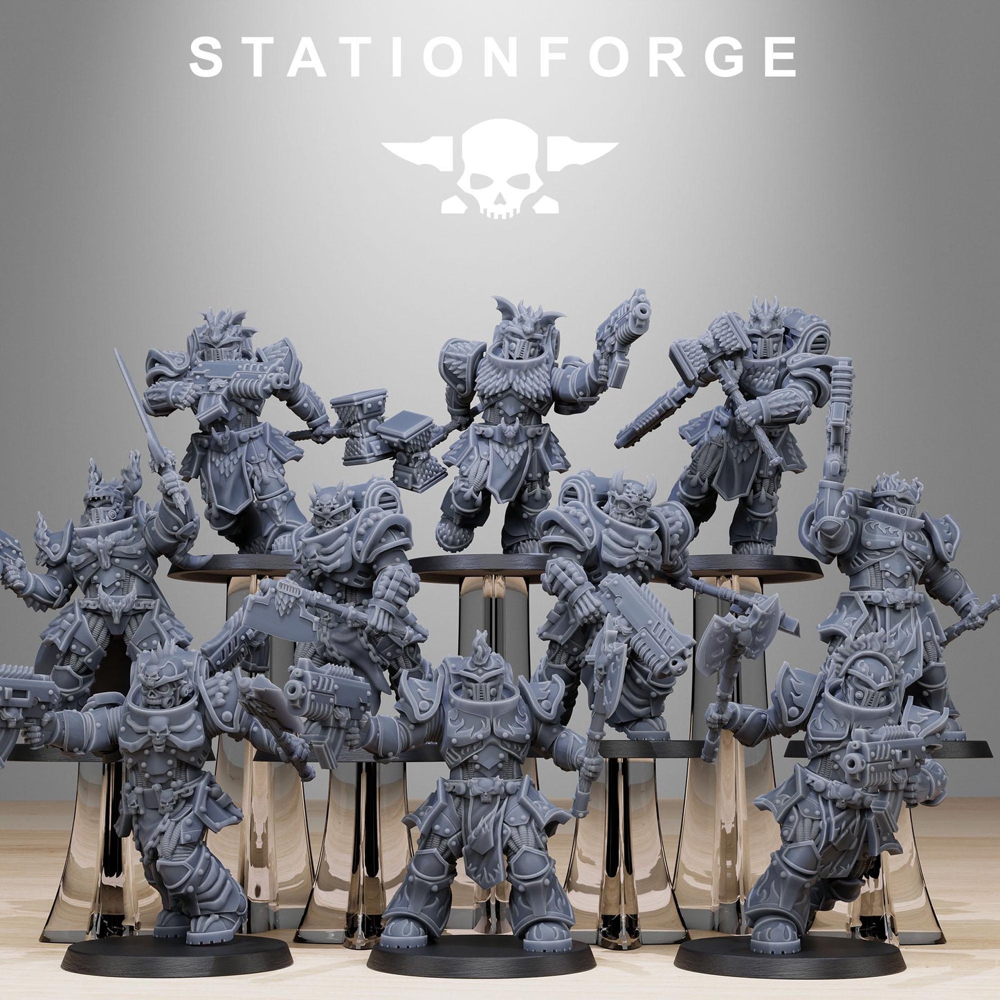 Station Forge Socratis Dragon Knight unit 3d printed proxie Wargames / Marines