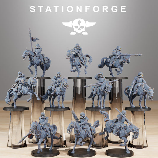 Station Forge GrimGuard Cavalry 3d printed proxie Wargames
