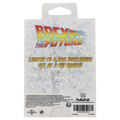 Back to the Future Limited Edition Japanese Style Triple Pin Badge Set