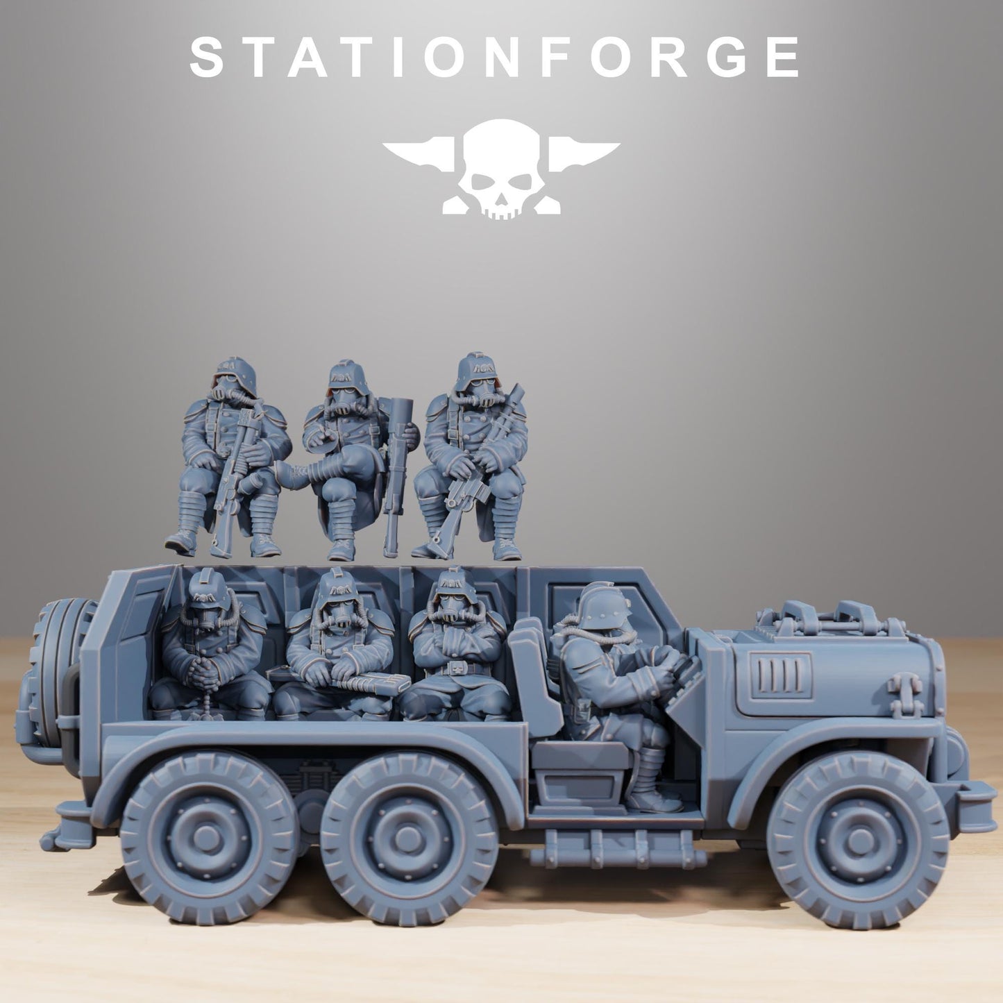 Station Forge GrimGuard Armored Vehicle  3d printed proxie Wargames