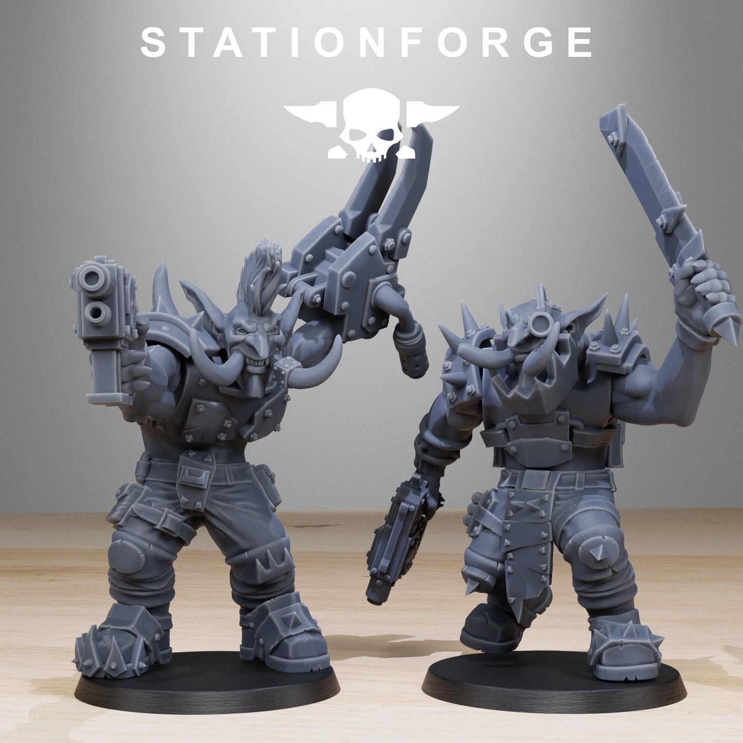 Station Forge Orkaz_trolls_ 3d printed proxie Wargames