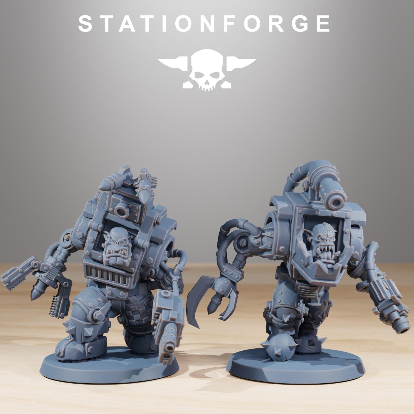 Station Forge Orkaz Steelbrutes Proxy 28mm minitures Ork Tabletop RPG Wargaming custom weapon choice now available