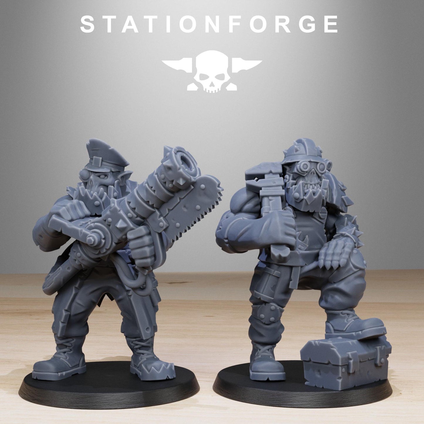 Station Forge Orkaz Team Fighters 3d printed proxie Wargames