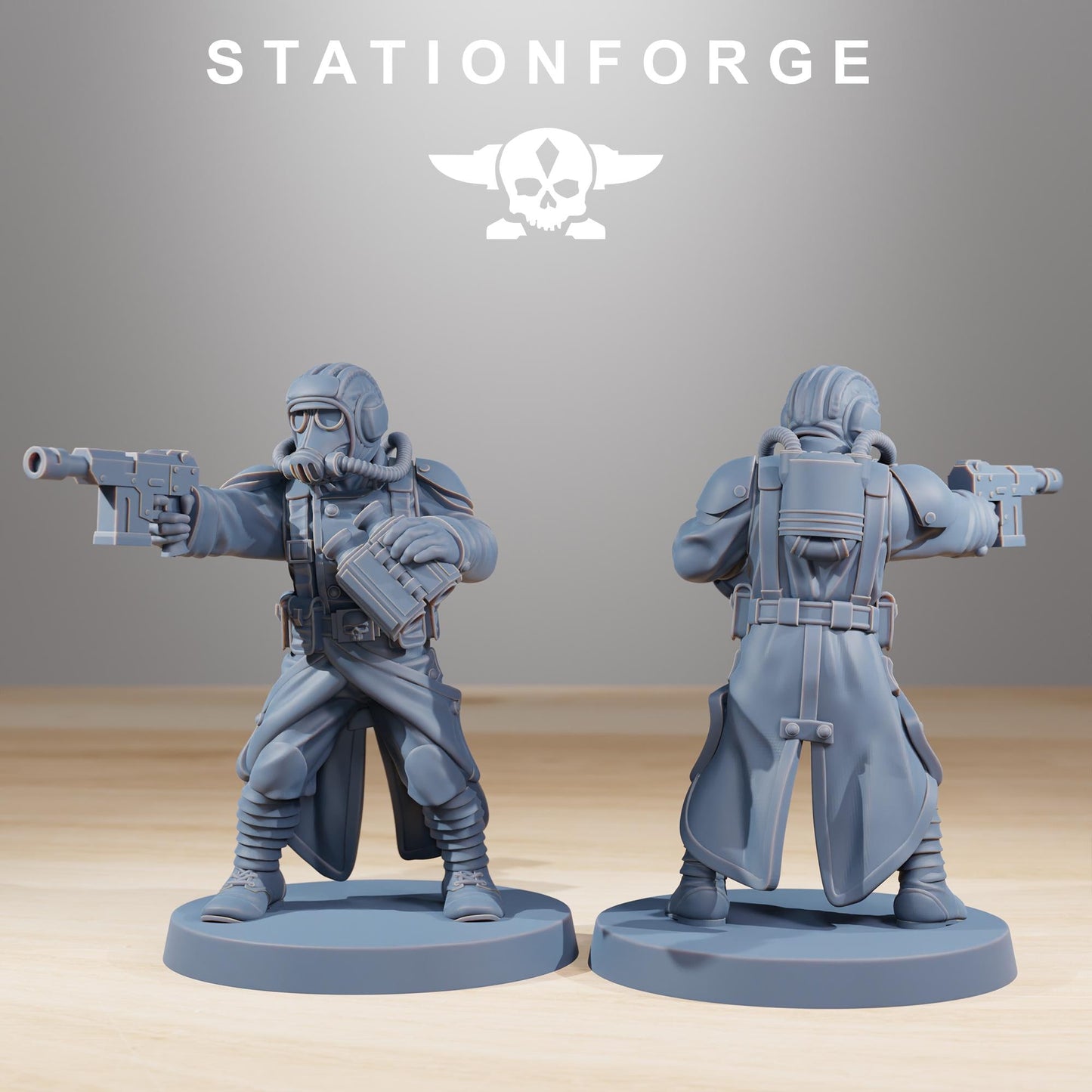Station Forge GrimGuard Flame Tank  3d printed proxie Wargames
